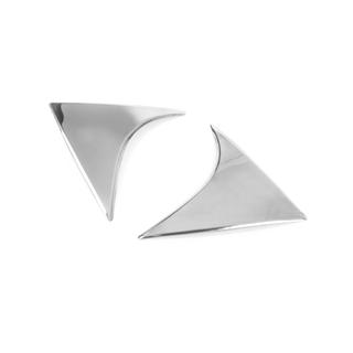 Cover triangolare cromata per cofano bagagliaio (acciaio inox) Hyundai Tucson TL 2016-2021 foto 4