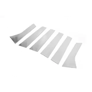 Modanature Montanti Porta in Acciaio Inox (6 pz) Range Rover Evoque 2012-2018 foto 3