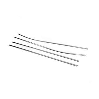 Modanature inferiori porta cromate (4 pz, acciaio inox) Toyota Corolla 2013-2019 foto 2