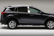 Toyota Rav 4 2013-2018 Modanature Montanti Porta in Acciaio Inox (8 pz) foto 1