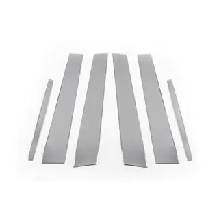 Modanature Montanti Porta in Acciaio Inox Volkswagen Passat B8 2015-2023 foto 2