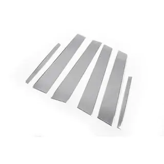 Modanature Montanti Porta in Acciaio Inox Volkswagen Passat B8 2015-2023 foto 3