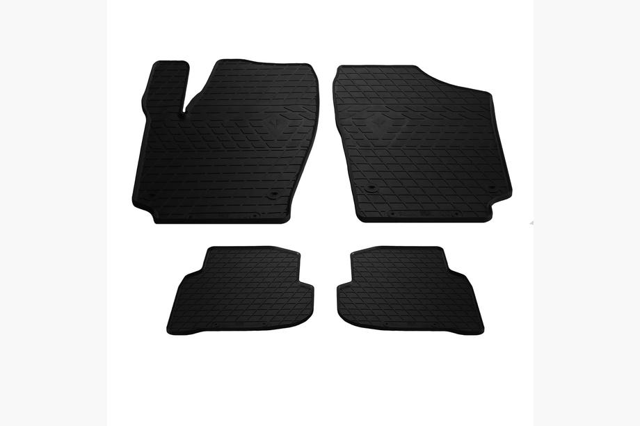 Volkswagen Polo 2010-2017 Tappetini in gomma Sedan (4 pz, Stingray Premium) Image