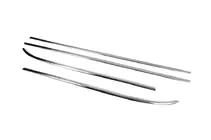 Peugeot 308 2007-2013 Modanature Finestrini (4 pz, Acciaio Inox) foto 3