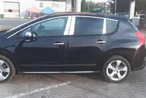 Peugeot 3008 2008-2016 Coperture montanti in acciaio inox foto 2