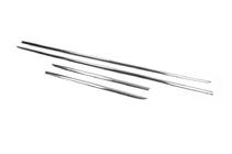 Mercedes E-class W213 2016-2023 Modanature porta cromate Tipo-1 (4 pz, acciaio inox) foto 3