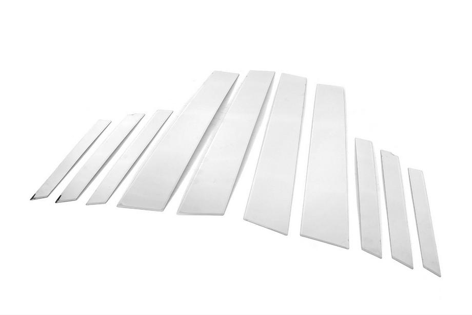 Ford Fiesta 2008-2017 Modanature Montanti Porta in Acciaio Inox (10 pz) Foto 3