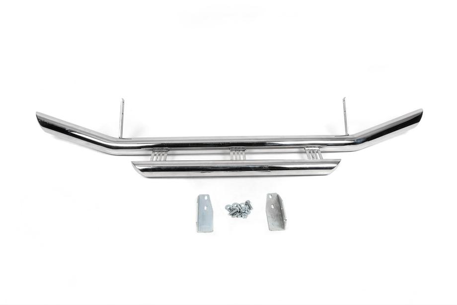 Toyota Land Cruiser 200 2007-2021 Protezione Anteriore ST014 (2007-2015 Acciaio Inox) 60mm a 42mm Foto 2
