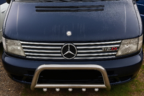 Mercedes Vito W638 1996-2003 Coperture Griglia Cromate (V-class, Acciaio Inox) foto 3