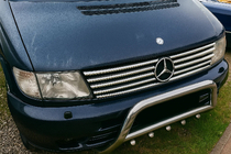 Mercedes Vito W638 1996-2003 Coperture Griglia Cromate (V-class, Acciaio Inox) foto 1