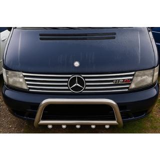 Coperture Griglia Cromate (V-class, Acciaio Inox) Mercedes Vito W638 1996-2003 foto 3