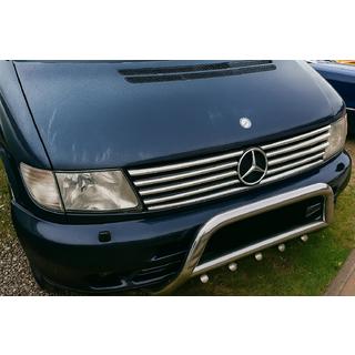 Coperture Griglia Cromate (V-class, Acciaio Inox) Mercedes Vito W638 1996-2003 foto 1