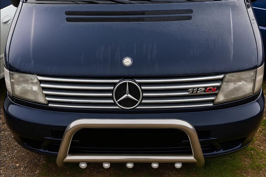 Mercedes Vito W638 1996-2003 Coperture Griglia Cromate (V-class, Acciaio Inox) 8 pezzi Foto 3