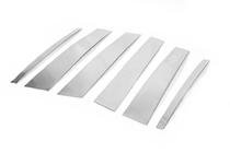 Mercedes GL class X164 2006-2012 Modanature Montanti Porta in Acciaio Inox (6 pz) foto 5