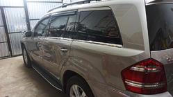 Mercedes GL class X164 2006-2012 Modanature inferiori finestrini acciaio inox (6 pz) foto 4