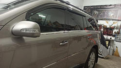 Mercedes GL class X164 2006-2012 Modanature inferiori finestrini acciaio inox (6 pz) foto 9