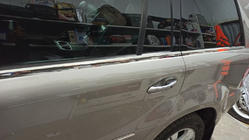 Mercedes GL class X164 2006-2012 Modanature inferiori finestrini acciaio inox (6 pz) foto 12