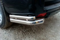 Toyota Land Cruiser Prado 150 2009-2023 Angolari posteriori AK003-doppio (acciaio inox) foto 3