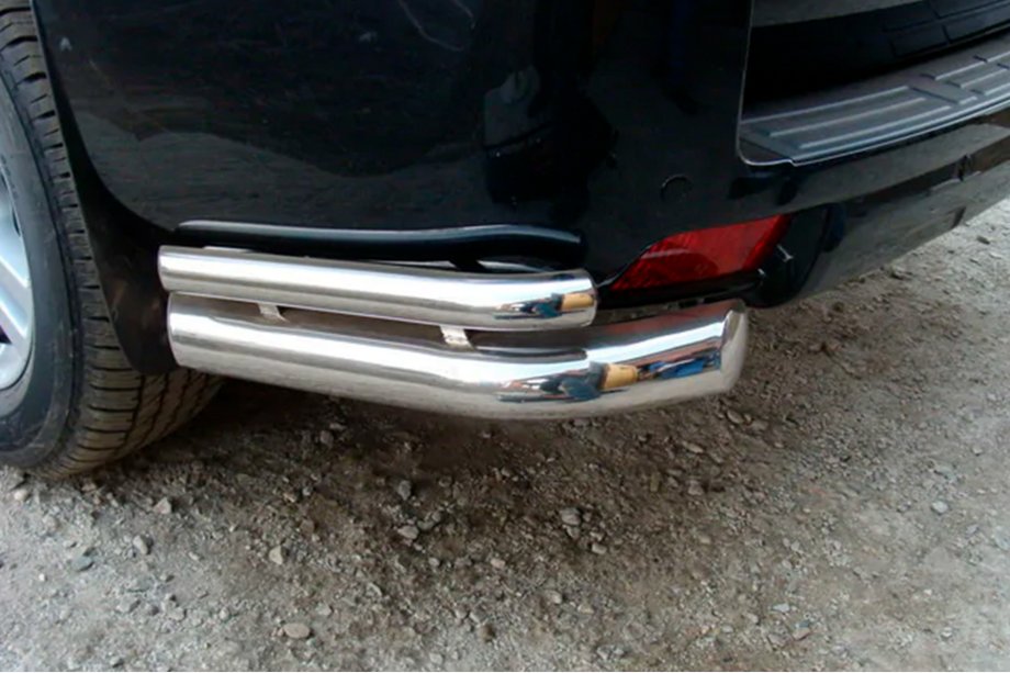 Toyota Land Cruiser Prado 150 2009-2023 Angolari posteriori AK003-doppio (acciaio inox) Foto 3