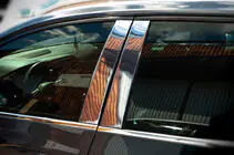 Renault Megane IV 2016-2025 Modanature Montanti Porta in Acciaio Inox foto 1