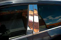 Renault Megane IV 2016-2025 Modanature Montanti Porta in Acciaio Inox foto 2