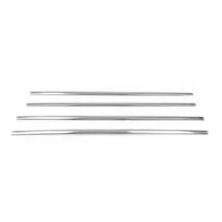 Cornici inferiori finestrini acciaio inox Jeep Compass 2006-2016 foto 2