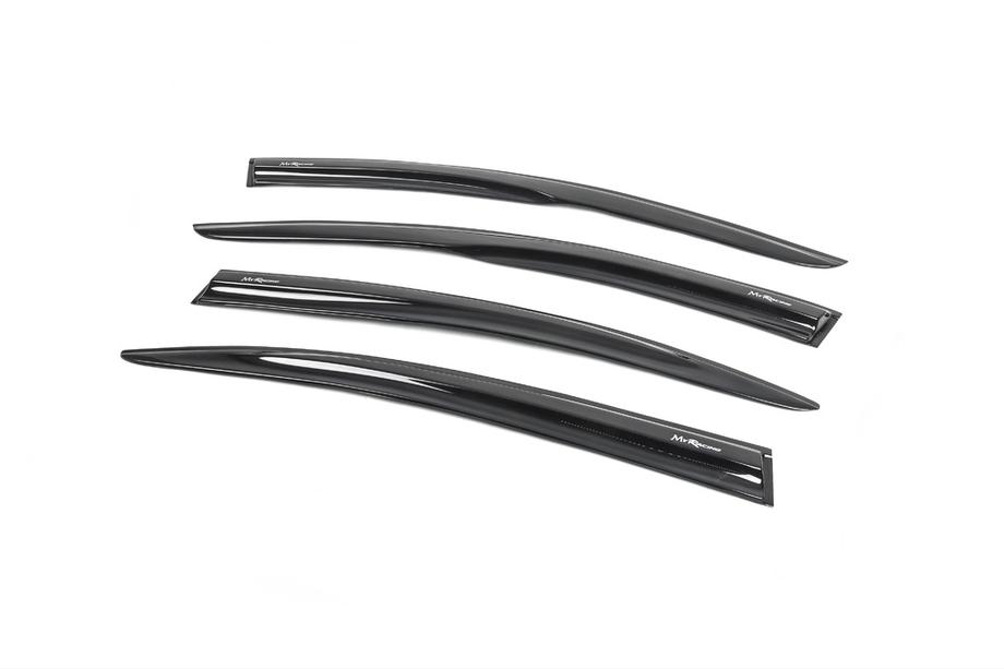 Skoda Octavia II A5 2006-2010 Deflettori Finestrini LiftBack (4 pz, MyRacing) Foto 2