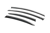 Honda Civic Sedan VIII 2006-2011 Deflettori finestrini con profilo cromato (4 pz, Niken) foto 3