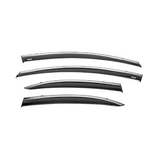 Deflettori finestrini con profilo cromato (4 pz, Niken) Honda Civic Sedan VIII 2006-2011 foto 2