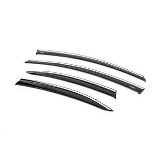 Deflettori finestrini con profilo cromato (4 pz, Niken) Honda Civic Sedan VIII 2006-2011 foto 3