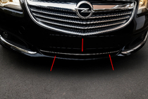 Opel Insignia 2008-2017 Coperture griglia paraurti (acciaio inox) foto 1