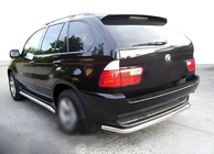 BMW X5 E53 1999–2006 Protezione Posteriore Special Acciaio Inox foto 1