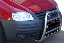 Volkswagen Caddy 2004-2010 Protezione Anteriore QT007 (Acciaio Inox) foto 1