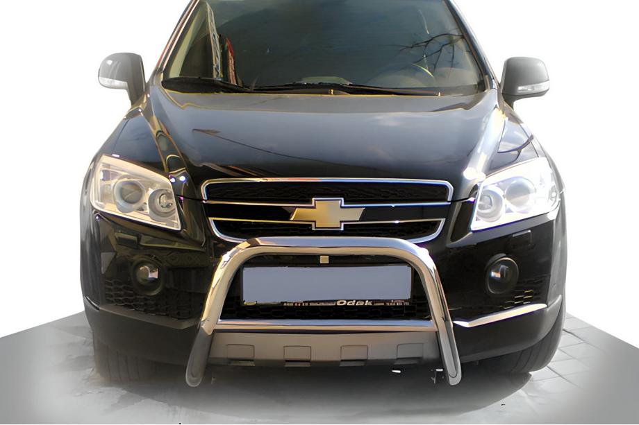 Chevrolet Captiva 2006-2019 Protezione Anteriore WT005 (Acciaio Inox) Image