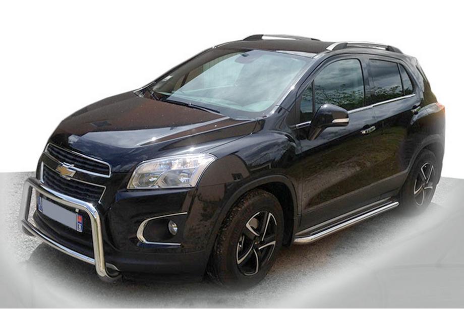 Chevrolet Trax 2012-2023 Protezione Anteriore WT005 (Acciaio Inox) Image