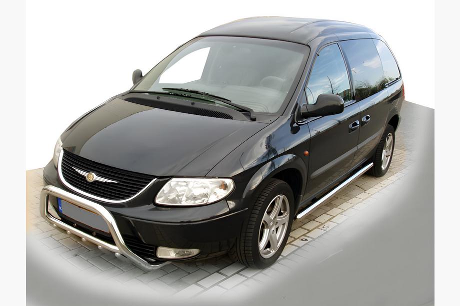 Chrysler Voyager 2001-2007 Protezione Anteriore WT003 (Acciaio Inox) Image