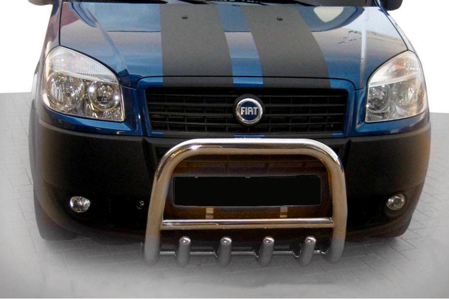 Fiat Doblo I 2005-2010 Protezione Anteriore QT006 (Acciaio Inox) Image