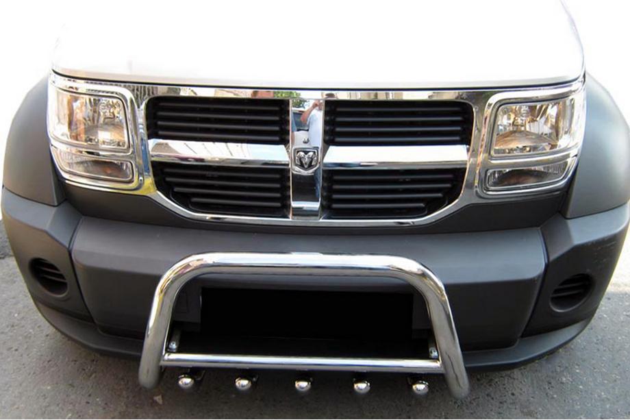 Dodge Nitro 2006-2011 Protezione Anteriore QT006 (Acciaio Inox) Image