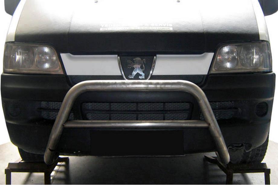 Fiat Ducato 1995-2006 Protezione Anteriore WT005 (Acciaio Inox) Image