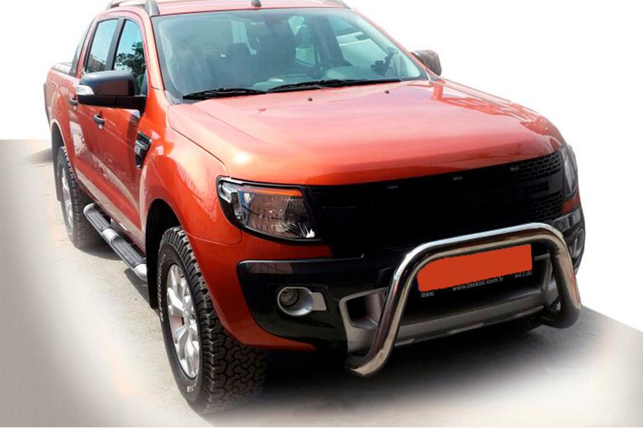 Ford Ranger 2011–2022 Protezione Anteriore WT005 (Acciaio Inox) Image