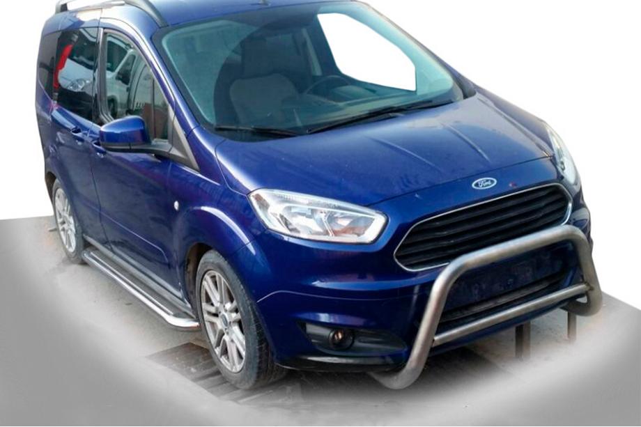 Ford Courier 2014-2023 Protezione Anteriore WT005 (Acciaio Inox) Foto 1