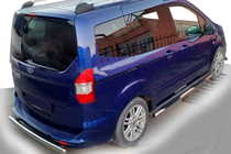 Ford Courier 2014-2023 Barre Laterali (2 pz, Acciaio Inox) foto 1
