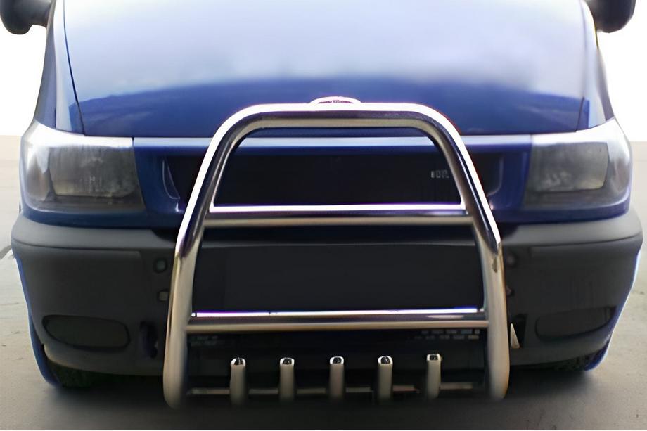 Ford Transit 2000–2014 Protezione Anteriore QT007 (2000-2006, Acciaio Inox) Image