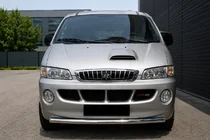 Hyundai H200, H1, Starex 1998-2007 Protezione Anteriore ST008 (Acciaio Inox) foto 1