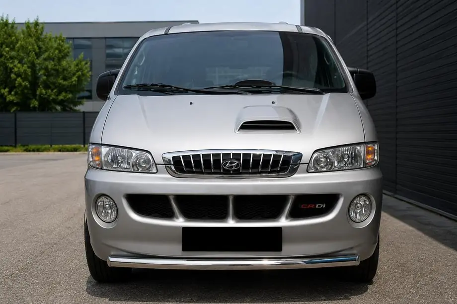 Hyundai H200, H1, Starex 1998-2007 Protezione Anteriore ST008 (Acciaio Inox) Image