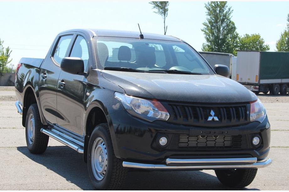Mitsubishi L200 2015-2024 Protezione Anteriore ST014 (Acciaio Inox) Foto 3