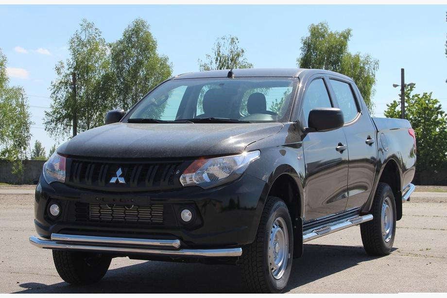 Mitsubishi L200 2015-2024 Protezione Anteriore ST014 (Acciaio Inox) Foto 2