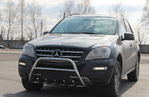 Mercedes ML W164 2005-2011 Parabullbar WT003 (Acciaio Inox) foto 4