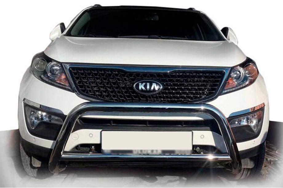 Kia Sorento II XM 2009-2014 Parabullbar WT005 (Acciaio Inox) Image