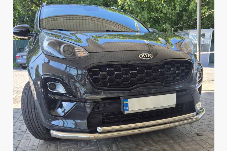 Kia Sportage 2015-2021 Protezione Anteriore ST014 (Acciaio Inox) Foto 1